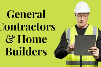 provide general contractors and home builders list