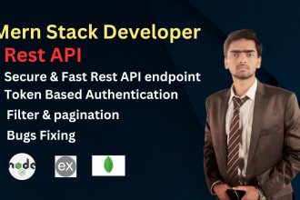 be your API developer or mern stack developer