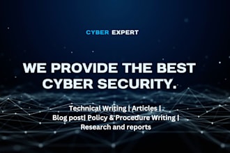write on cyber security and information technology issues