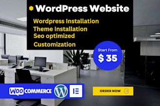 create wordpress website with free seo service