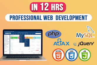 fix or create html css javascript PHP and mysql websites