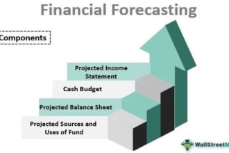 prepare excel financial forecast, model and projection