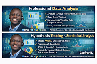analyze data, test hypotheses, and interpret results