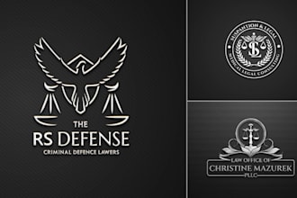 make your high quality  attorney law firm logo