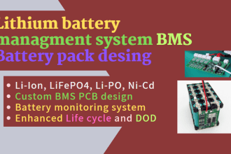 design custom battery management system bms for lithium ion and lifepo4