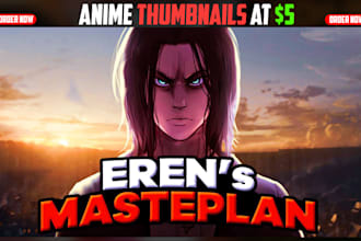 design attractive anime thumbnails that boost CTR