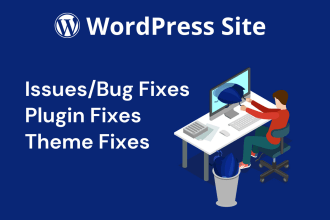 troubleshoot, fix wordpress website issue, bugs, PHP error, woocommerce bugs