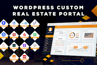 develop real estate website portal website content login payment membership web