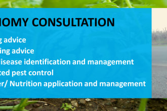be your agronomy consultant