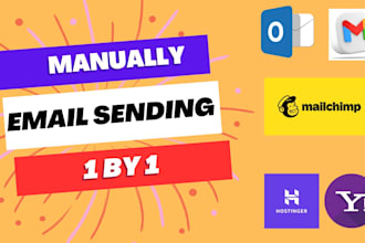 send 500 emails manually one by one