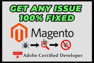 fix any bug, error, or exception in your magento store