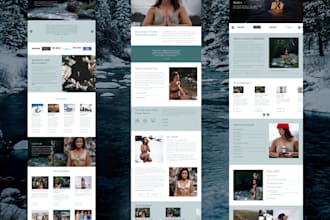 design you a full website on shopify, wix or squarespace
