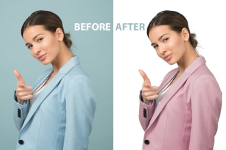 provide background removal and color change services