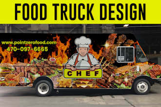 design food truck wrap into a rolling billboard