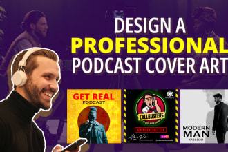 design a professional podcast cover art