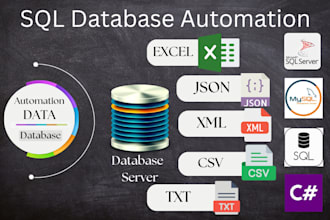 import export sql database to excel, CSV, json, and XML efficiently