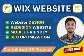 design wix website or redesign wix website wix landing page wix ecommerce