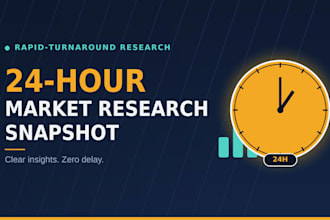 deliver a fast, concise market research snapshot in 24 hours