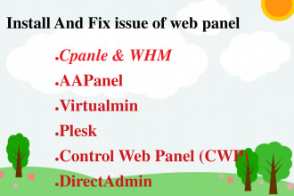 fix issue on whm cpanel aapanel plesk directadmin  webmin