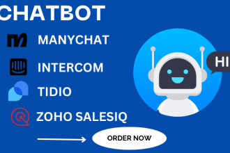 set up ai chatbot with  intercom manychat tidio   ghl zapier chatbot