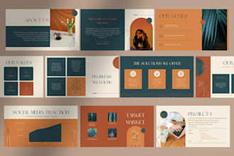 design investor pitch deck for business and startup