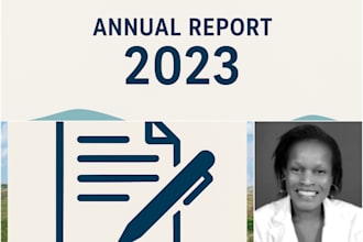 design an annual report or presentation for your nonprofit