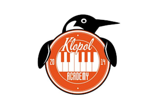 design honorable admirable penguin academy logo
