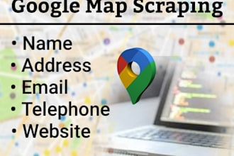 scrape google maps businesses data with phone and b2b lead