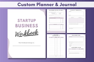 design printable planner or journal pages, canva template