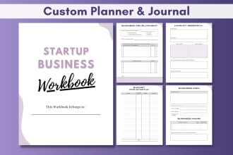 design printable planner or journal pages, canva template