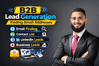 do b2b lead generation, finding email addresses by linkedin