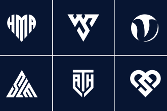do professional monogram and initial  letter logo design
