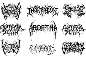 design an extreme ,brutal or death metal logo for your brand