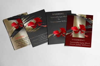 create wedding ,birthday,event,party,baby shower invitation card