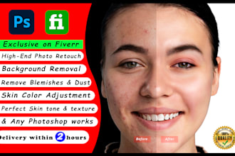do photo or image, skin, beauty, face retouching, editing, and manipulation