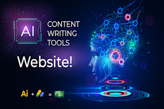 develop ai content writing tools website for passive income