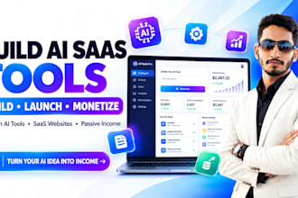 develop ai content writing tools website for passive income