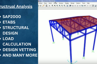 design and analyze any structure using sap2000 and etabs