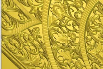 making gorgeous door design 3d for cnc carving