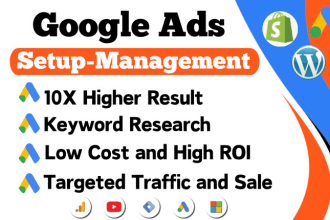 setup and manage google PPC campaign adwords search ads for best ROI