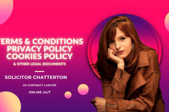 be your UK lawyer for contract writing, terms and conditions, privacy policy