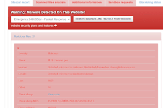 remove malware from website and security and speed optimize