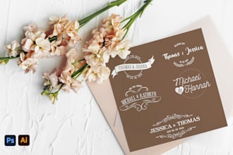 do memorable, anniversary, wedding logo, or monogram