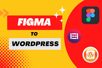 convert figma to wordpress, xd, psd to wordpress website with elementor