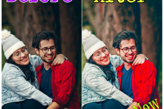 editing wedding photo and color correction in lightroom