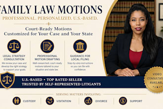 prepare your family law motions documents