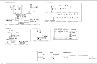 draw cctv, lan, fire alarm, all elv system drawings in cad