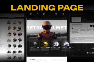 design a high converting landing page in figma