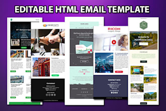 design and develop email template and HTML email template