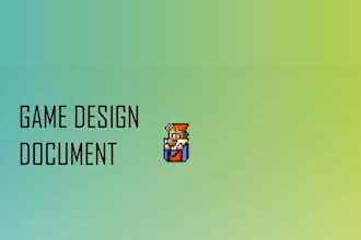 write your game design document